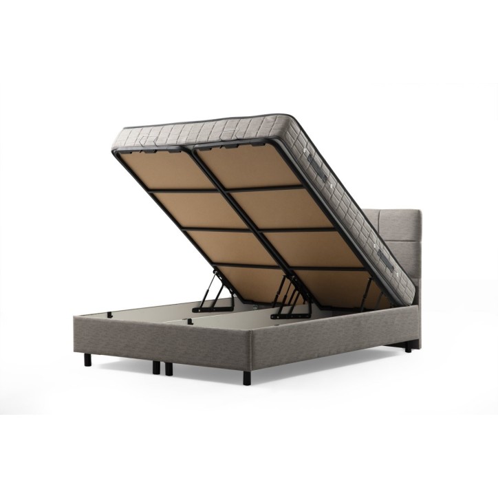 LIT coffre VITALIA 160x200 cm gris