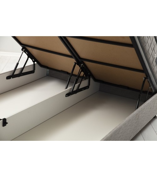 LIT coffre VITALIA 160x200 cm gris