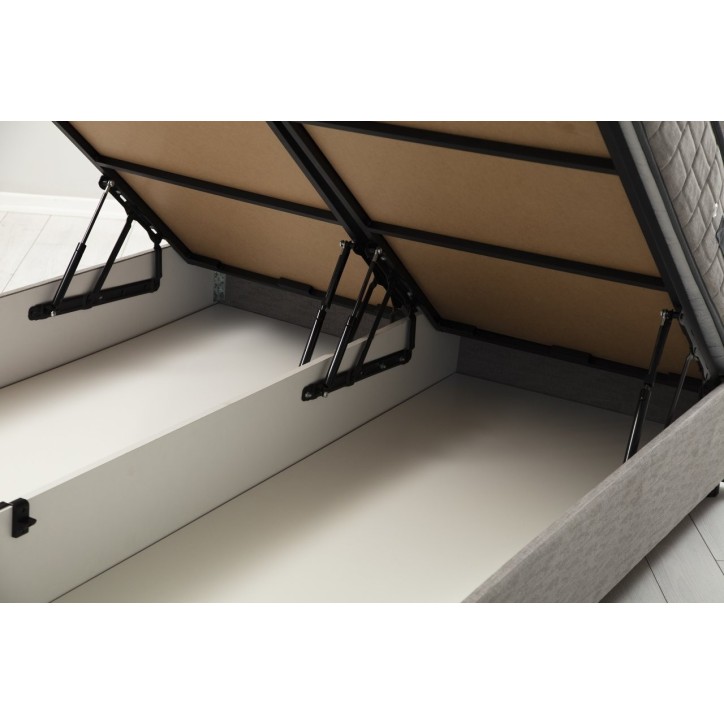 LIT coffre VITALIA 160x200 cm gris