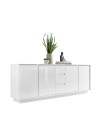 Buffet ICE blanc laqué 210 cm