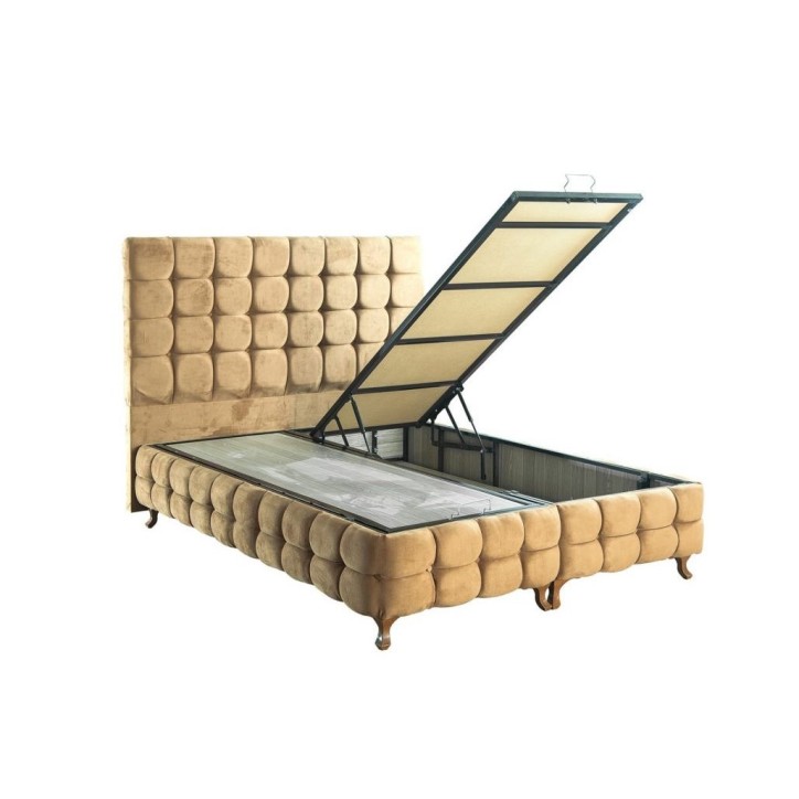 LIT coffre DUKE crème 90x200cm