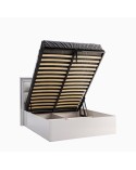 Lit coffre BELLA blanc 140 cm