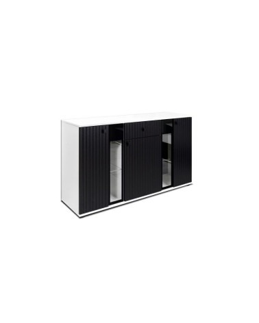 Aparador CALI 140 cm preto e branco