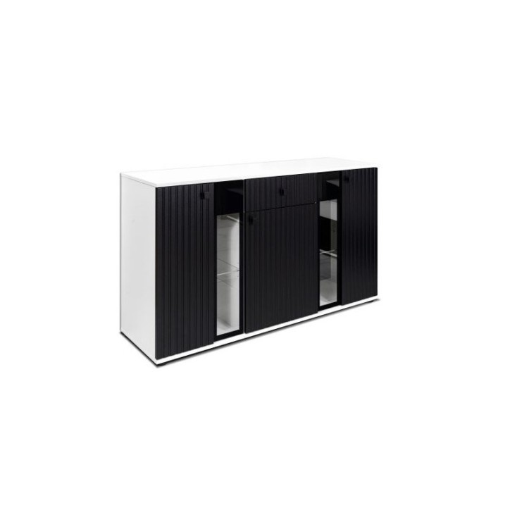 Aparador CALI 140 cm negro y blanco
