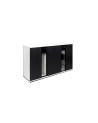 Credenza CALI 140 cm nero e bianco