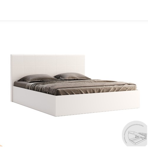 Lit coffre FAMILY blanc 180 cm