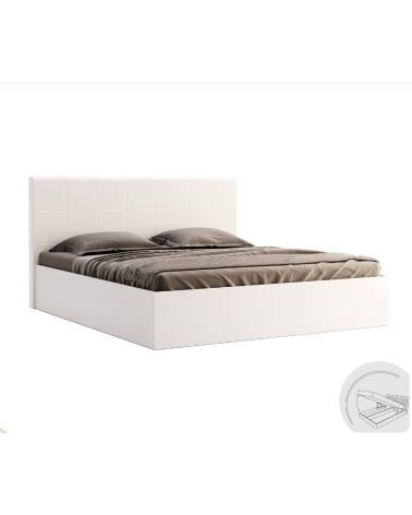 Lit coffre FAMILY blanc 180 cm