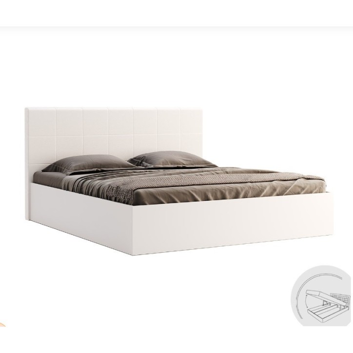 Lit coffre FAMILY blanc 180 cm