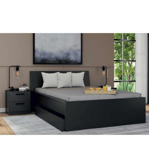 Lit Modifine Anthracite 160 x 200 cm