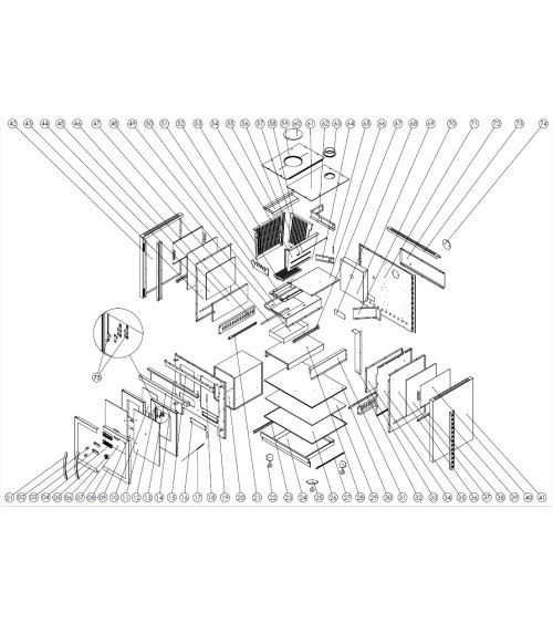 copy of Cuisinière à bois CARMIN 90 cm