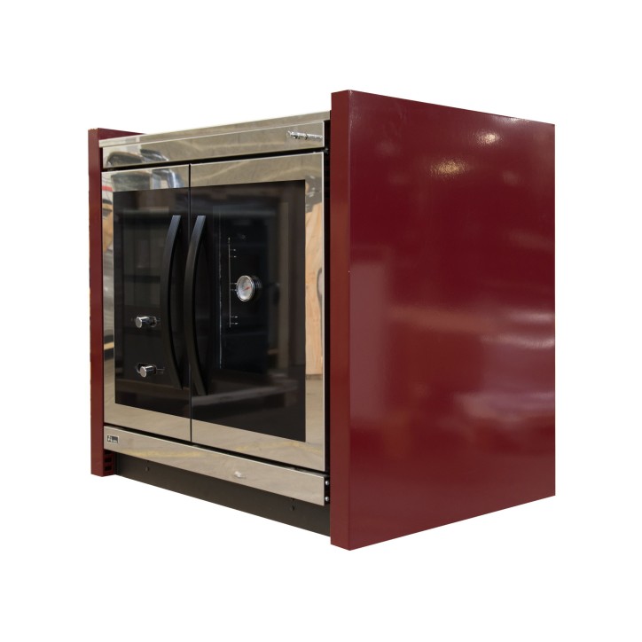 Cuisinière à bois PALANKA 91 cm rouge ou inox