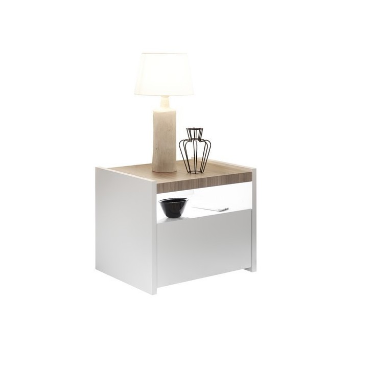 Lot de 2 chevets FULL 51 x 42 x 40 cm stelvio Lot de 2 chevets FULL 51 x 42 x 40 cm stelvio