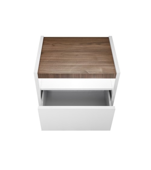 Lot de 2 chevets FULL 51 x 42 x 40 cm noyer noir