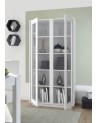 Vitrine ICE blanc laqué 92x179x43 cm