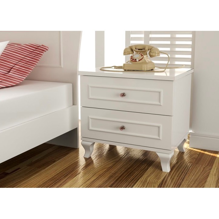 TABLE DE CHEVET BEIZA BLANCHE