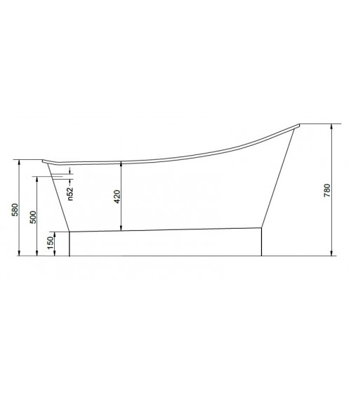 PALAO saarekekylpyamme, 174*88 cm- design-kylpyammeet - kylpyhuonekalusteet