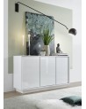 Buffet ICE blanc laqué 138 cm