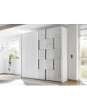 Armoire SATORI gris 179x205x57 cm