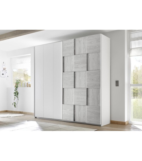 Armoire SATORI gris 179x205x57 cm