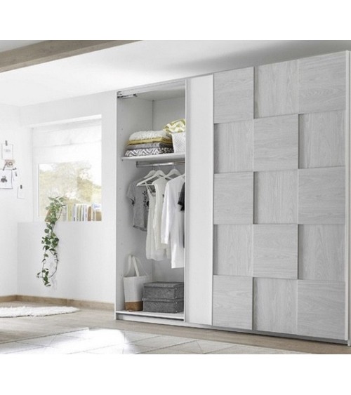 Armoire SATORI gris 179x205x57 cm