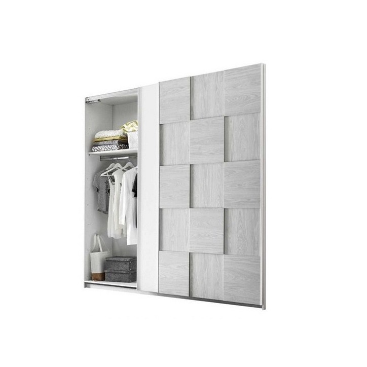 Armoire SATORI gris 179x205x57 cm