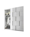 Armoire SATORI gris 179x205x57 cm