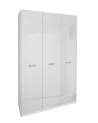 copy of Chambre complète 2 chevets + commode + lit avec sommier Blanc et Gris