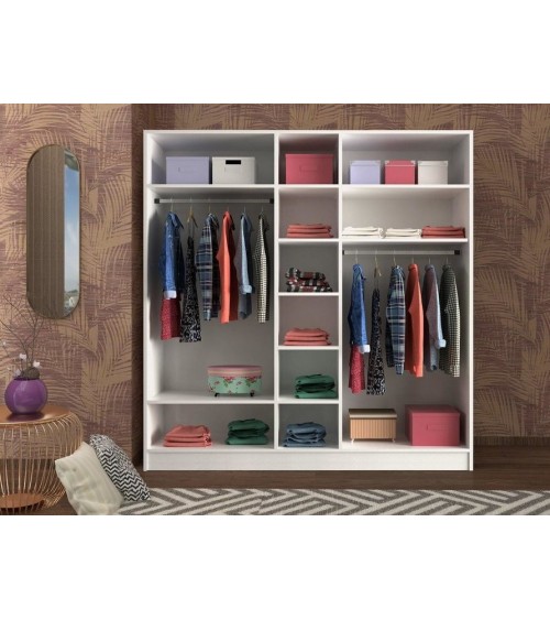 Armoire GOLD COUNTRY blanc 175x52x180 cm