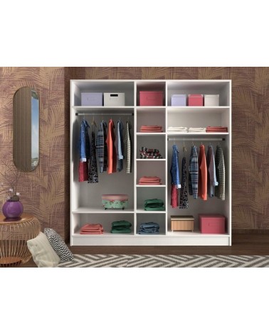 Armoire GOLD COUNTRY blanc 175x52x180 cm