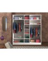 Armoire GOLD COUNTRY blanc 175x52x180 cm
