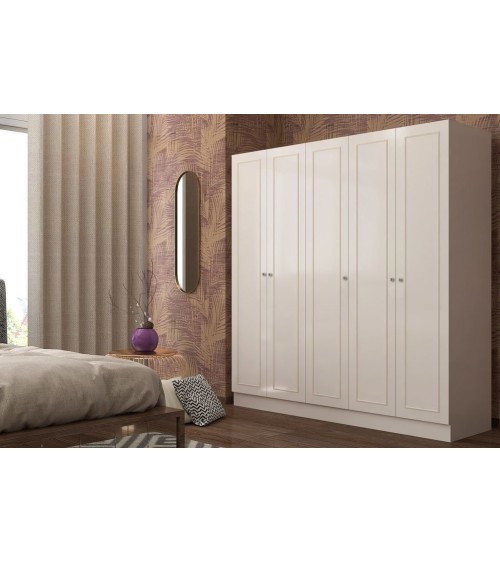 Armoire GOLD COUNTRY blanc 175x52x180 cm