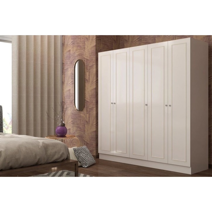 Armoire GOLD COUNTRY blanc 175x52x180 cm