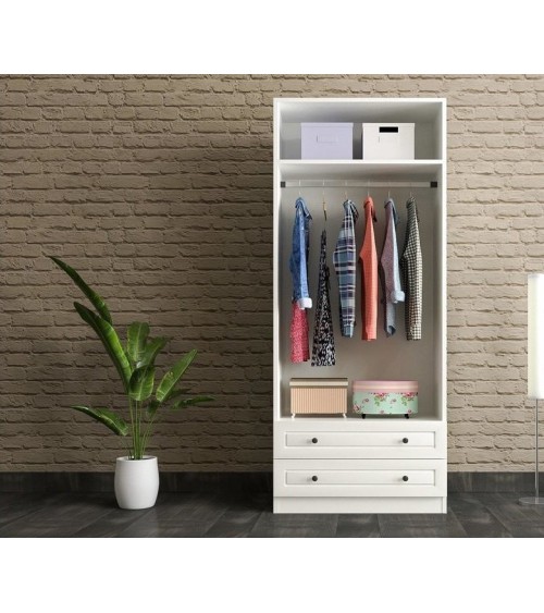Armoire AVANTGARDE blanc avec miroir 70x52x180 cm