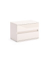 copy of Chambre complète 2 chevets + commode + lit avec sommier Blanc et Gris