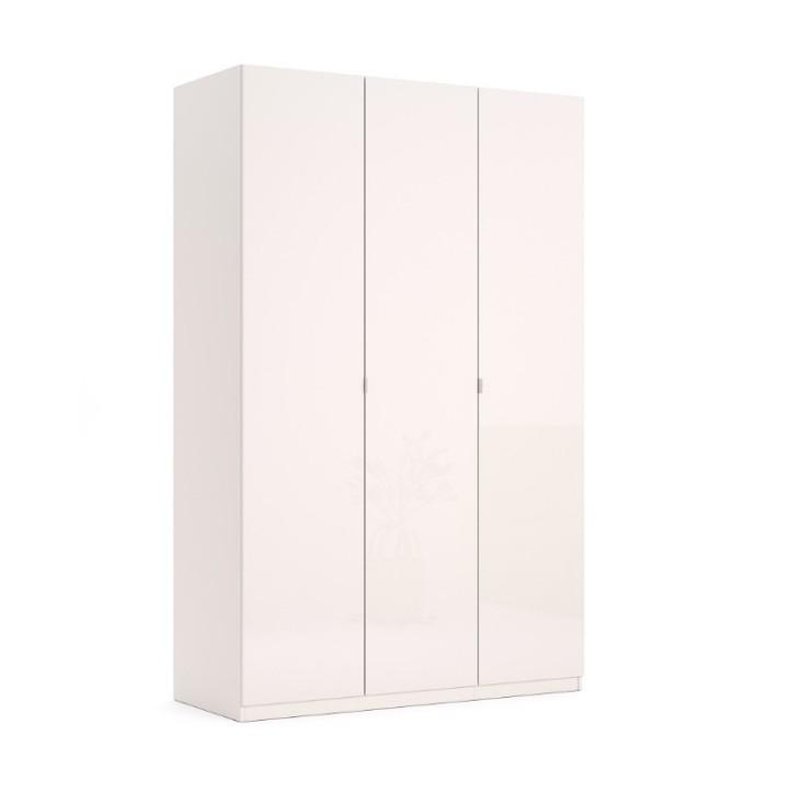 copy of Chambre complète 2 chevets + commode + lit avec sommier Blanc et Gris