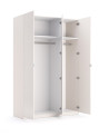 copy of Chambre complète 2 chevets + commode + lit avec sommier Blanc et Gris