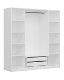 Armoire KALE blanc 180x52x190 cm