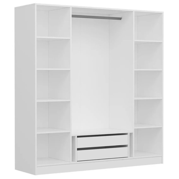 Armoire KALE blanc 180x52x190 cm