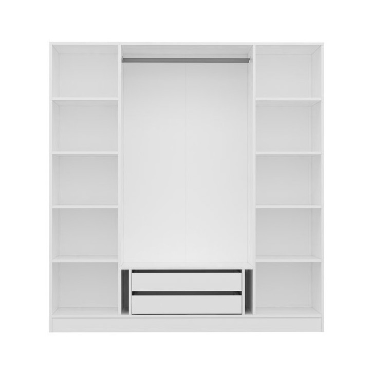 Armoire KALE blanc 180x52x190 cm