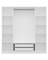 Armoire KALE blanc 180x52x190 cm
