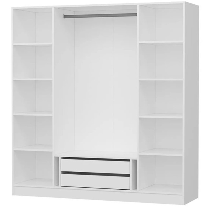 Armoire KALE blanc 180x52x190 cm