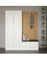 copy of Meuble d'entrée KALE 180 cm blanc et bois