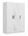 Armoire KALE blanc  avec miroir 135x52x190 cm