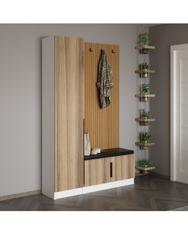 Móvel de entrada KALE madeira 135 cm