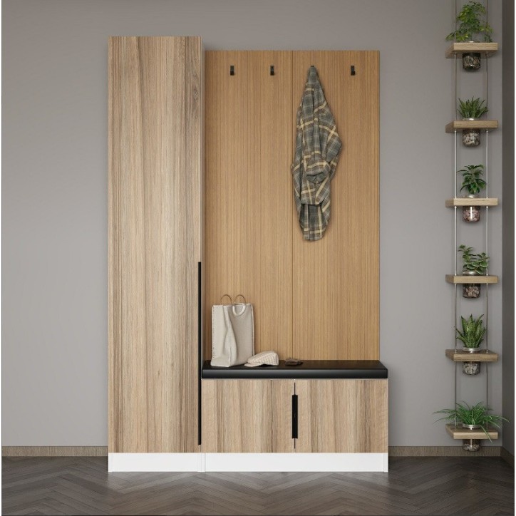Móvel de entrada KALE madeira 135 cm