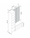 Meuble d'entrée KALE 135 cm bois