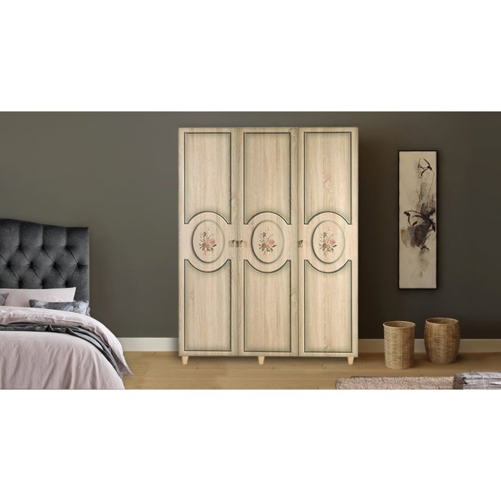 Armoire FLEUR CHÊNE 135 x 52 x 192 CM