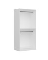 Armoire  2 Portes Blanc Dégrin  190 x 52 x 90