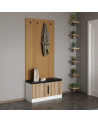 copy of Meuble d'entrée KALE 180 cm blanc et bois