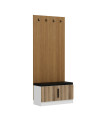copy of Meuble d'entrée KALE 180 cm blanc et bois